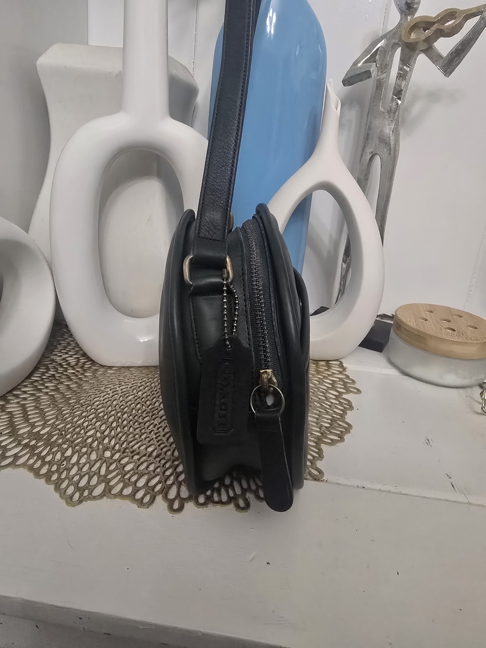 Vintage COACH CHESTER BAG 9901 BOTTLE GREEN LIKE NEW - Picture 5 of 16